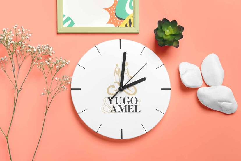 Jam Dinding Souvenir Wedding - Image 1