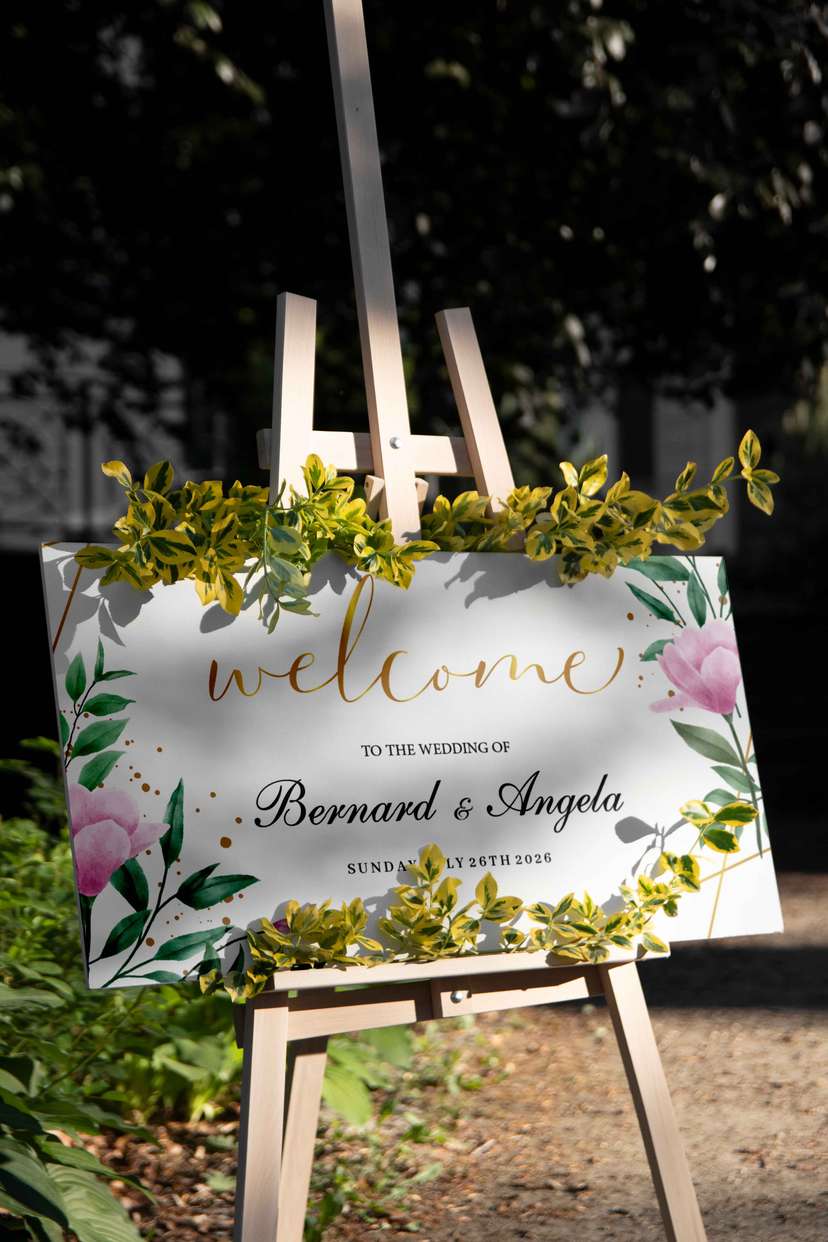 Wedding Welcome Sign  - Image 1