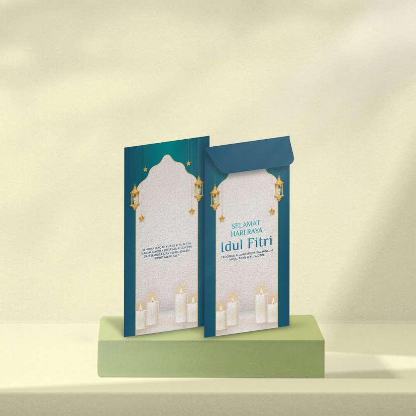 Amplop Idul Fitri Biru Tua - Image 1