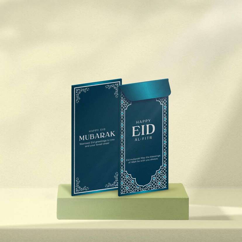 Amplop Idul Fitri Gradasi Biru - Image 1