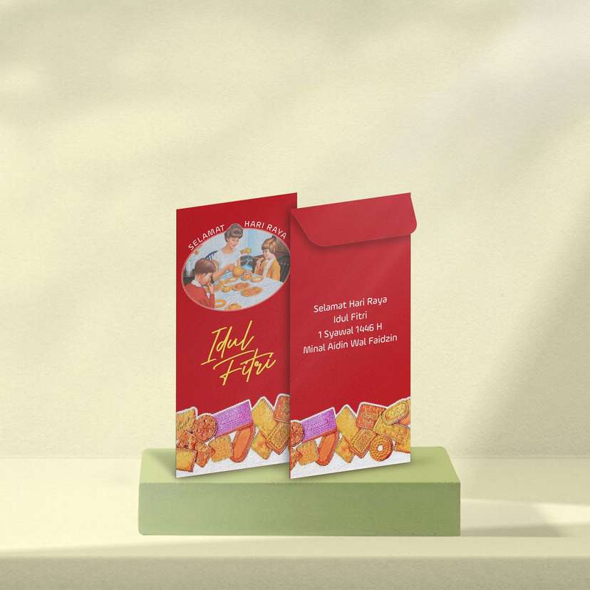 Amplop Idul Fitri Merah  - Image 1