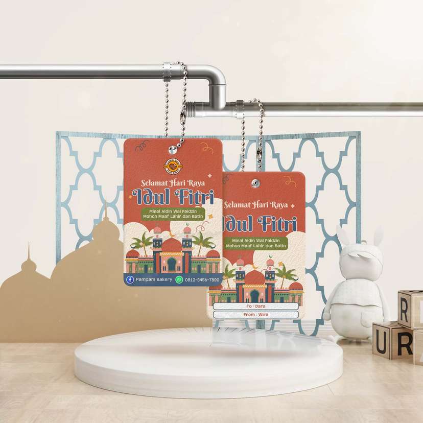 Hang Tag Idul Fitri Masjid Orange - Image 1