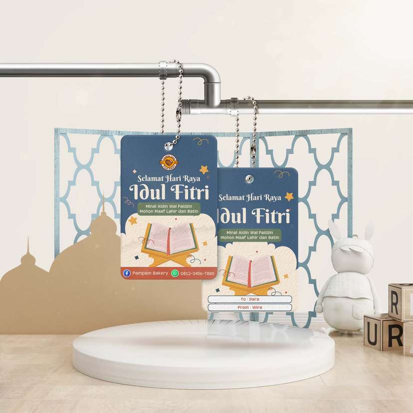 Hang Tag Idul Fitri Al- Qur'an Biru - Image 1