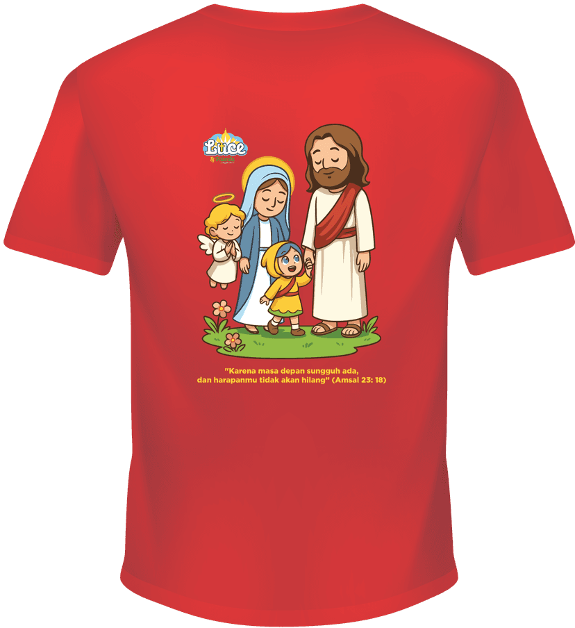 Kaos Luce Bersama Yesus dan Bunda Maria - Image 1