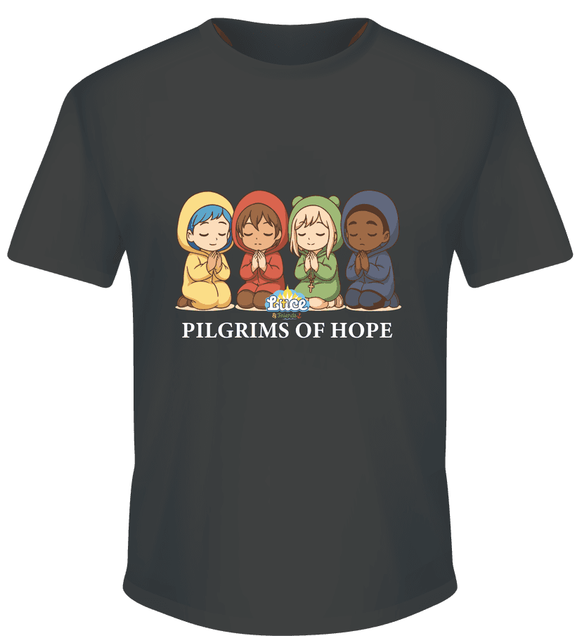 Kaos Luce Fe Xin dan Sky sedang berdoa - Image 1