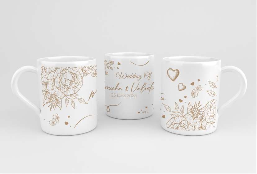 Design Mug Souvenir Wedding - Image 1