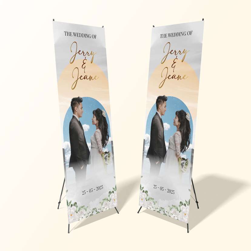 X Banner Wedding Simple - Image 1