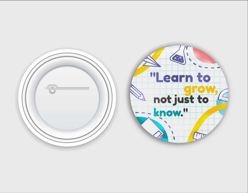 Design Peniti Pin quotes school - Image 1