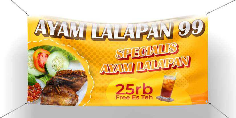 Banner Jualan Ayam Lalapan - Image 1