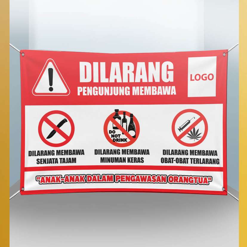 Baliho Dilarang Untuk Pengunjung - Image 1