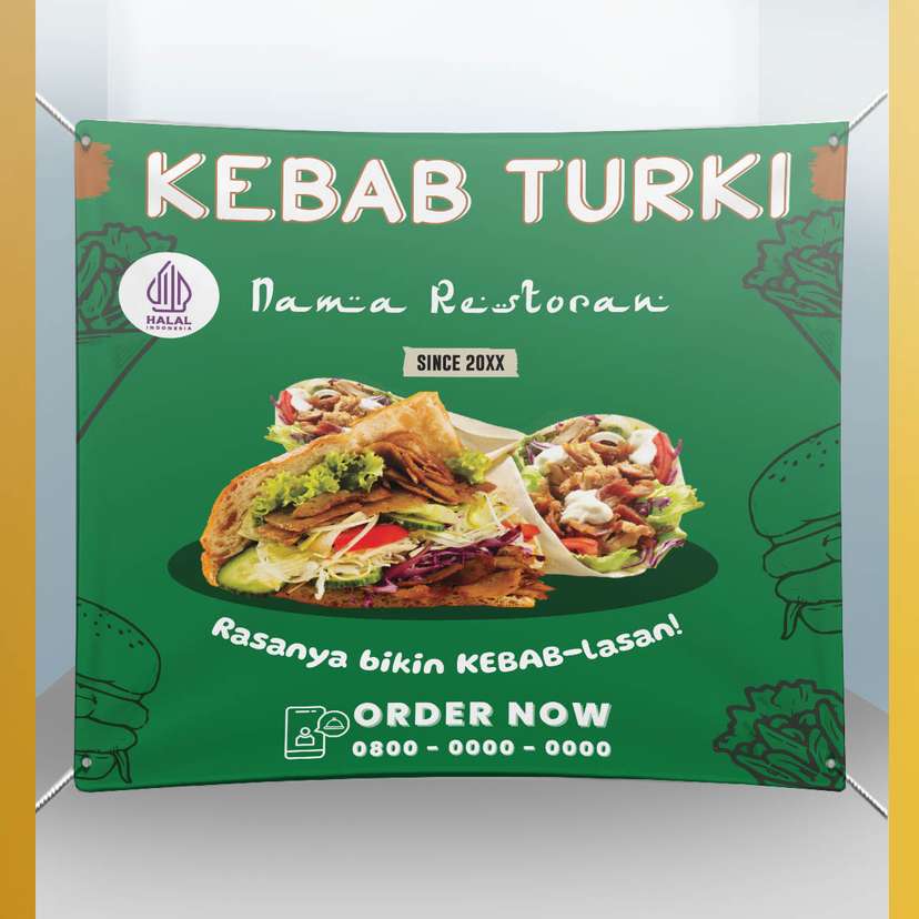 Baliho Makanan Kebab Turki - Image 1