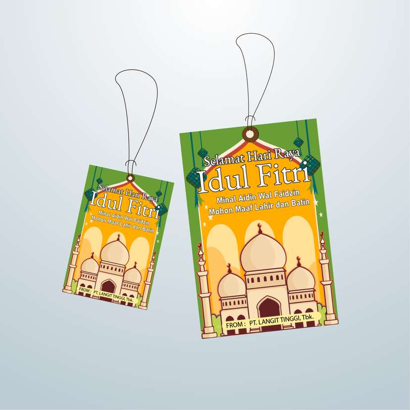 HangTag Idul Fitri Ketupan Hijau - Image 1