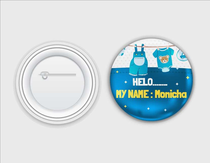 Design Peniti Pin Name tag - Image 1