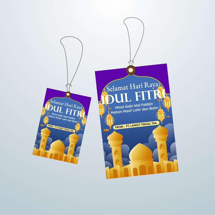 HangTag Idul Fitri Cloud Ungu - Image 1