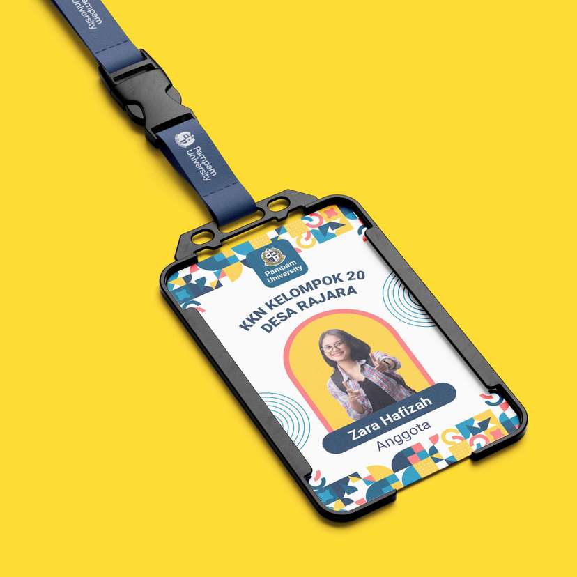 ID Card Mahasiswa Peserta KKT KKN Modern, Colorful, Fresh - Image 1