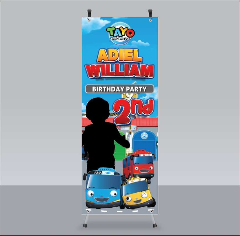 Standing Banner Ulang Tahun Tema Tayo Ceria - Image 1