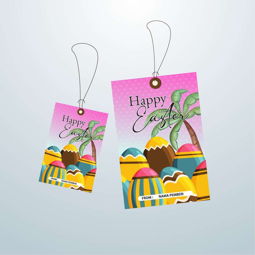 HangTag Paskah Soft Pink - Image 1