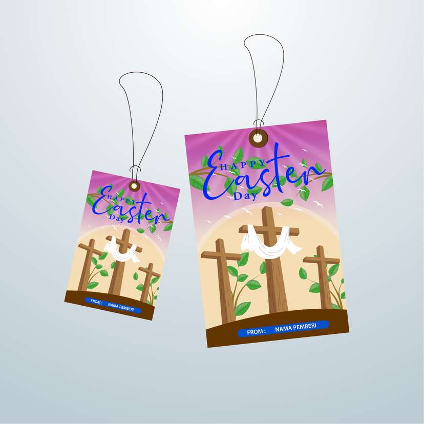 HangTag Paskah Pink - Image 1