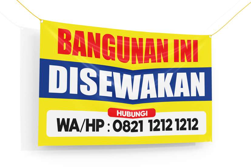 Banner Informasi Bangunan Dijual/Disewakan - Image 1