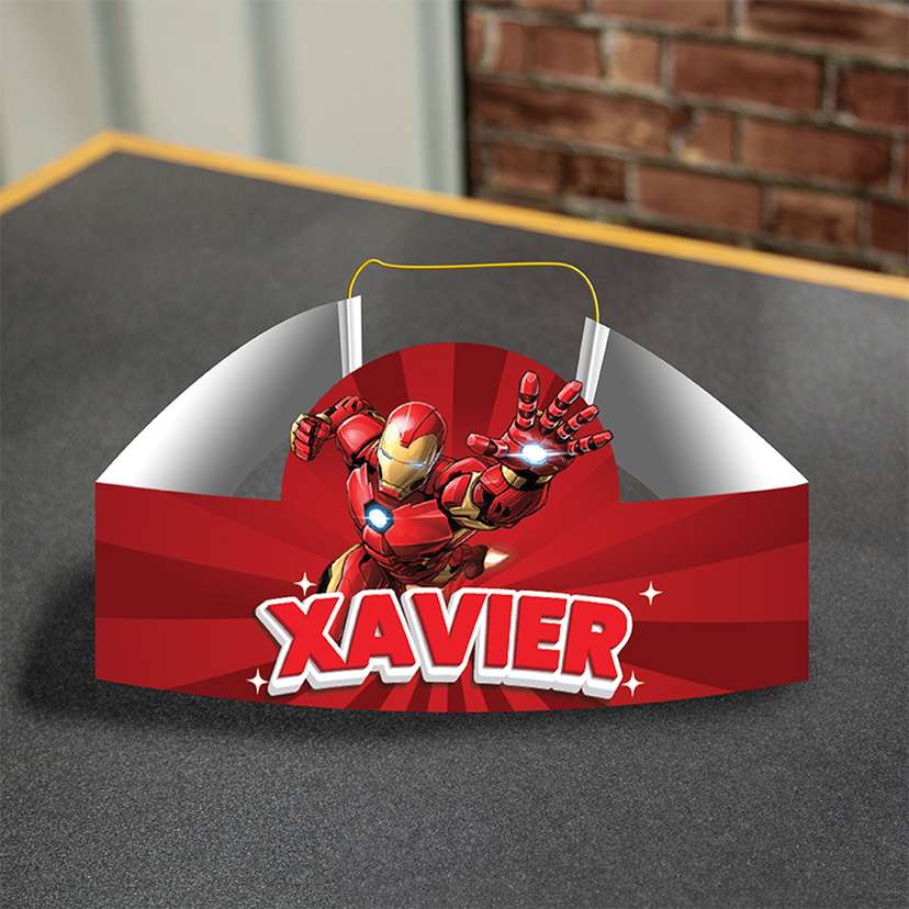 Topi Ulang Tahun Anak - Tema Iron Man - Image 1
