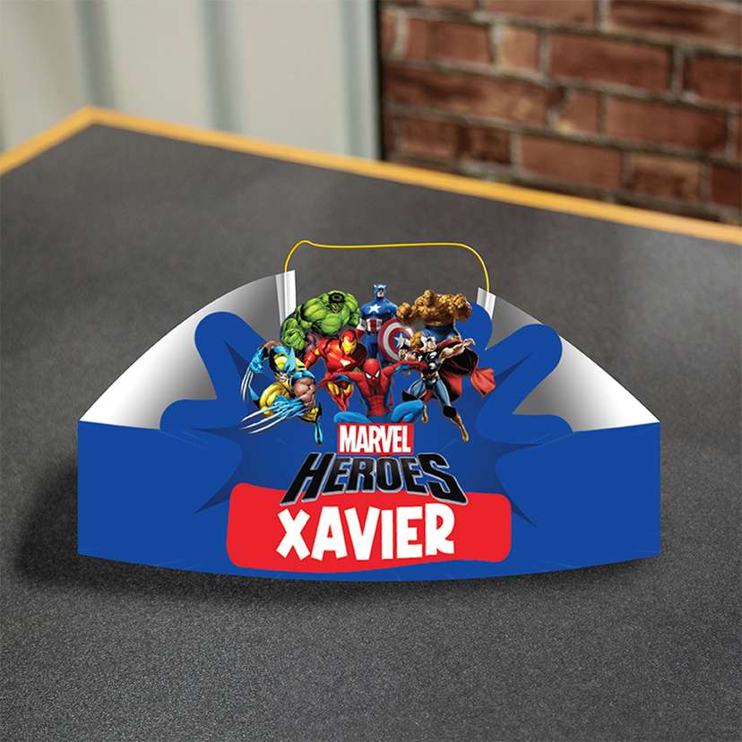 Topi Ulang Tahun Anak Tema Marvel Heroes - Image 1