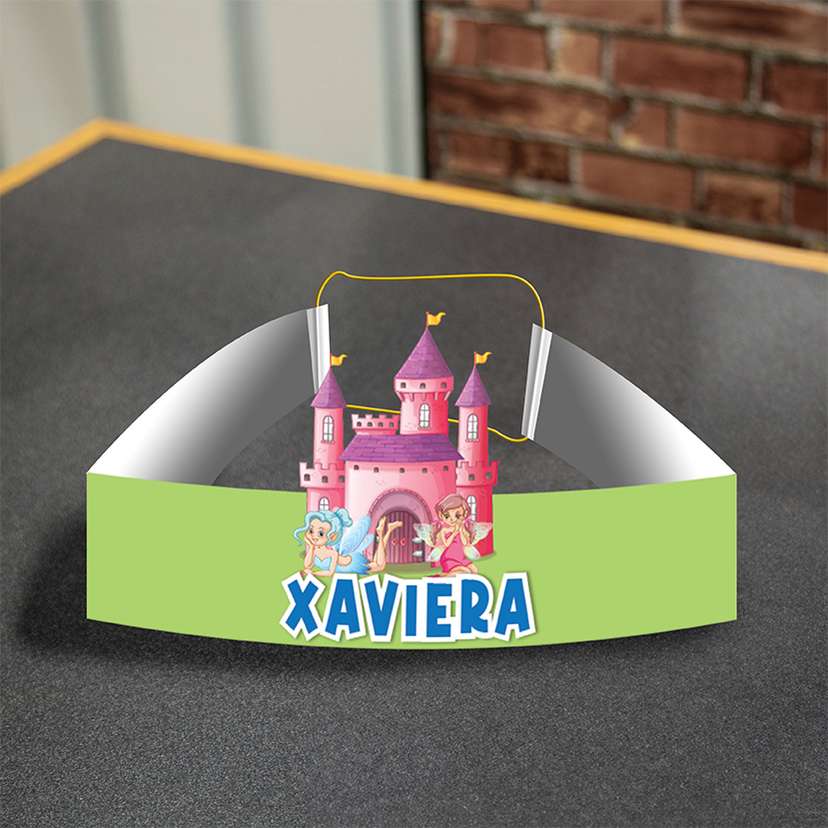 Topi Ulang Tahun Anak Tema Kastil & Peri - Image 1