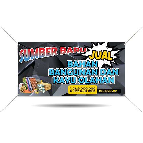 Baliho Jualan bahan bangunan dan olahan kayu - Image 1