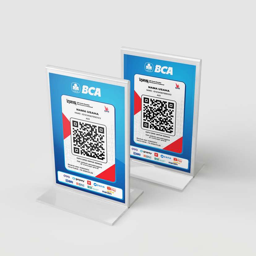 Acrylic QRIS Stand - BCA Edition - Image 1