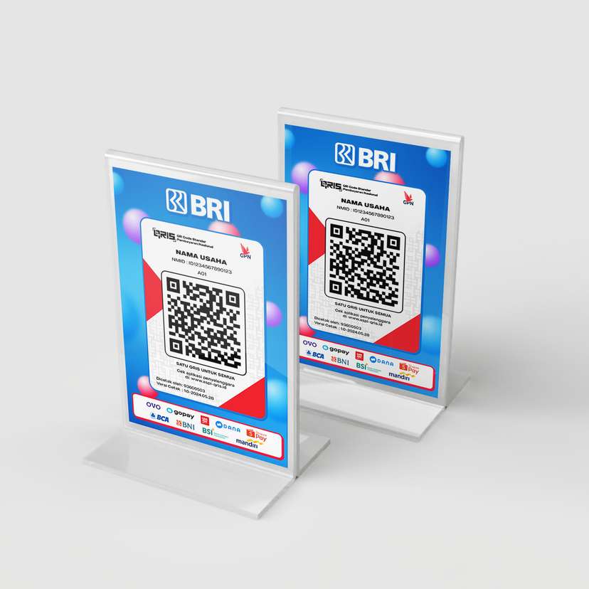 Acrylic QRIS Stand - BRI Edition - Image 1