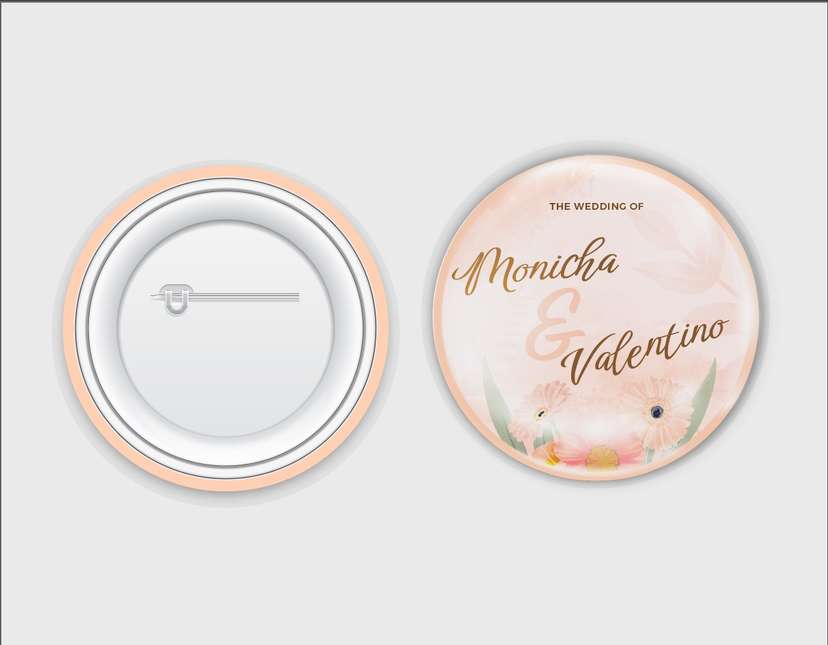 Wedding Celebration Pin Design - Image 1