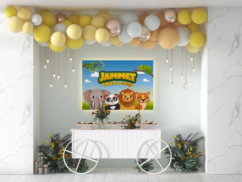 Baliho Ulang Tahun Safari yang Seru - Image 1