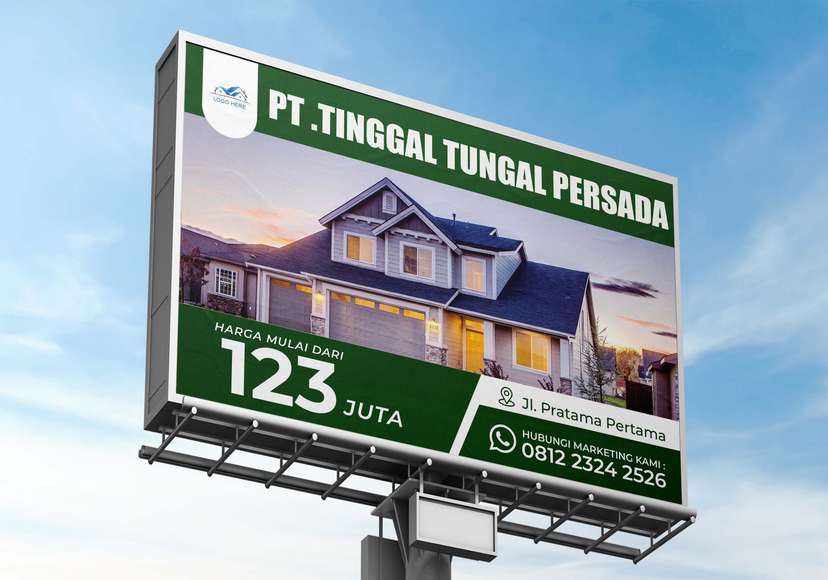 Baliho Promo Property Perumahan Simple - Image 1