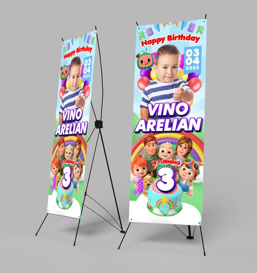 Banner Ulang Tahun Tema Cocomelon - Image 1