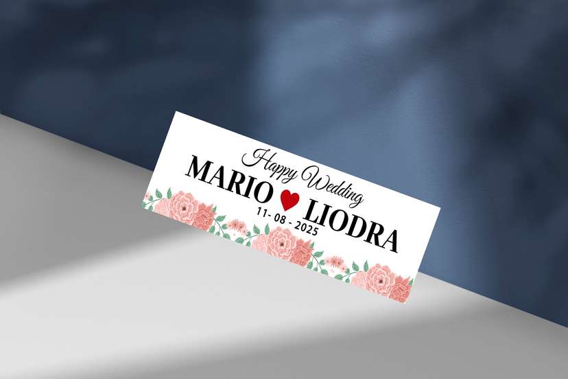 Wedding Plat Elegan Bunga - Image 1