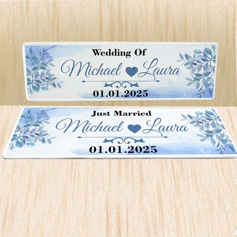 Wedding Plate Nuansa Biru Elegan dan Fresh - Image 1