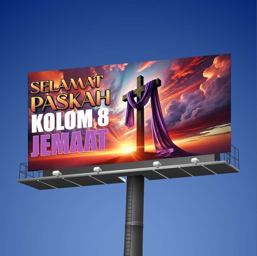 Desain Baliho Paskah  - Image 1