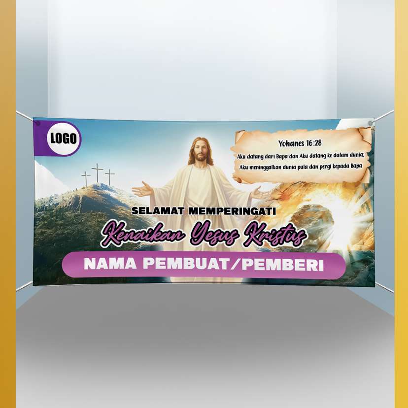 Kenaikan Yesus Kristus dengan Gambar Background Langit - Image 1