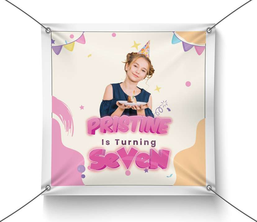 Baliho Ulang Tahun Warna-warni - Image 1