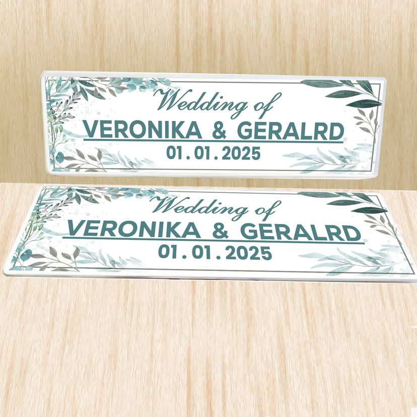 Wedding Plat Hijau Elegan - Image 1