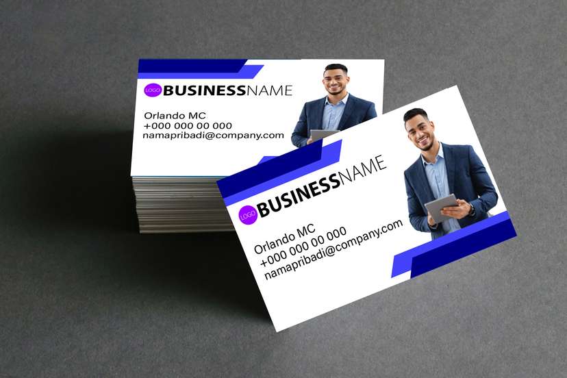 Kartu Nama Perusahaan Karyawan Simple - Image 1