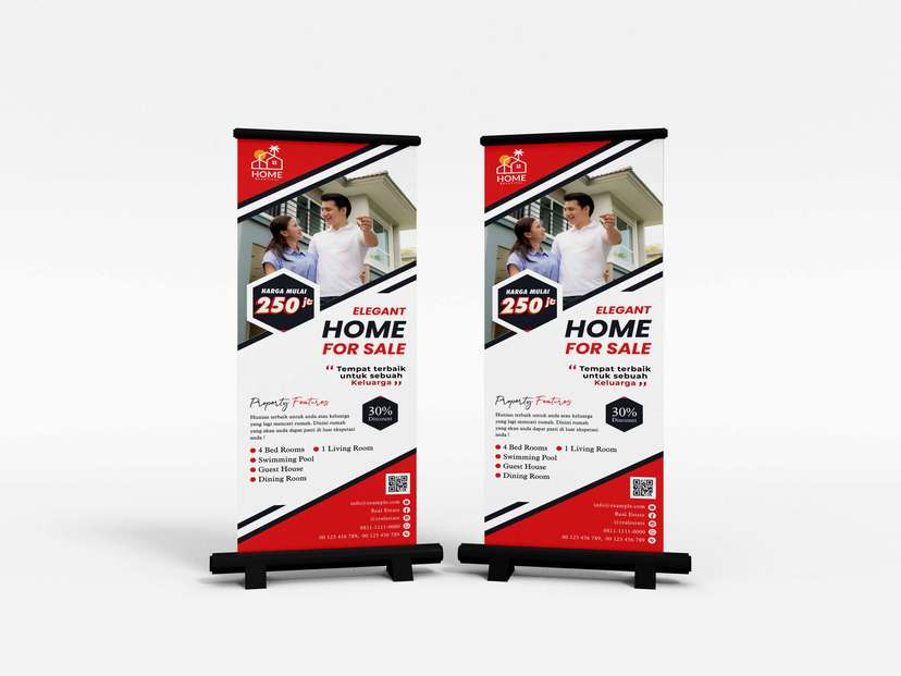 Roll Up Banner Properti Elegant Home - Image 1