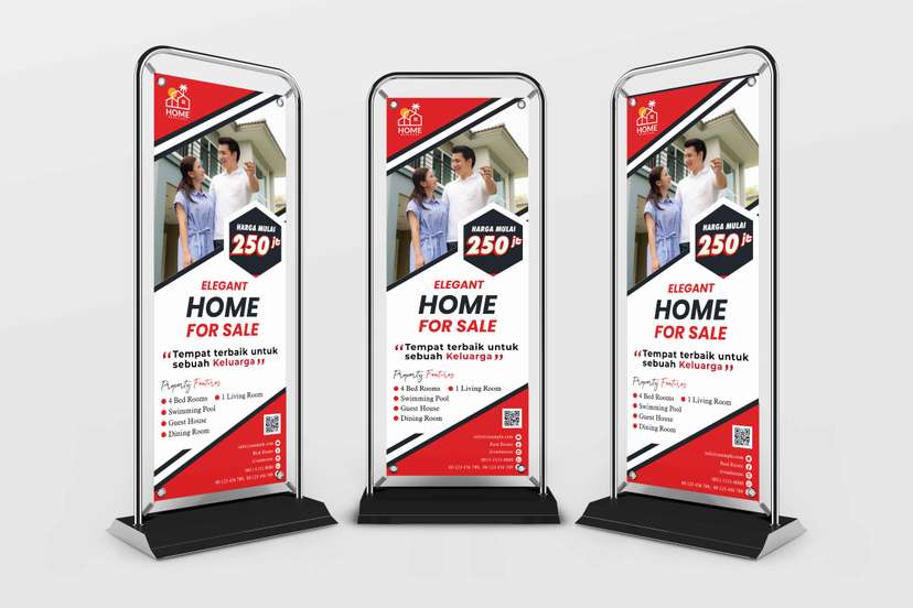 Door Frame Banner Properti Elegant Home - Image 1