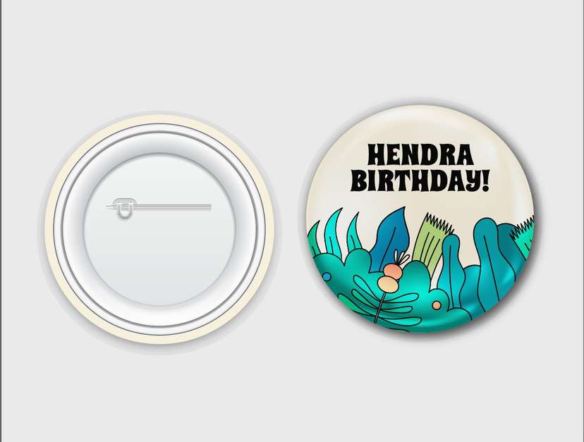 Pin Ulang Tahun Tropis dengan Nama Khas - Image 1