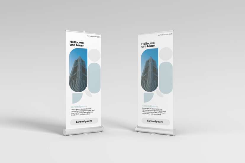 Modern Team Banner Design for Corporate Identity - Image 1