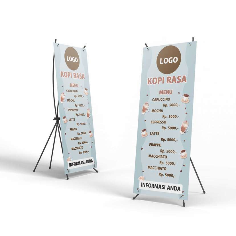 X Banner Kopi Biru Menu - Image 1