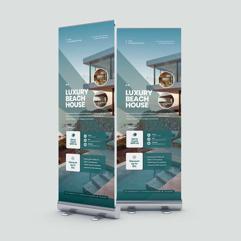 Roll Up Banner Luxury House 🌊🏡 - Image 1