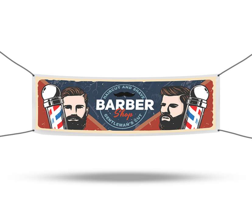 Baliho Barber Shop: Gentleman's Cut dengan Gaya Klasik - Image 1