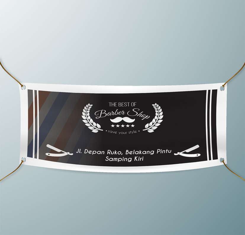 Spanduk Barber Shop - The Best of Barber Shop - Image 1