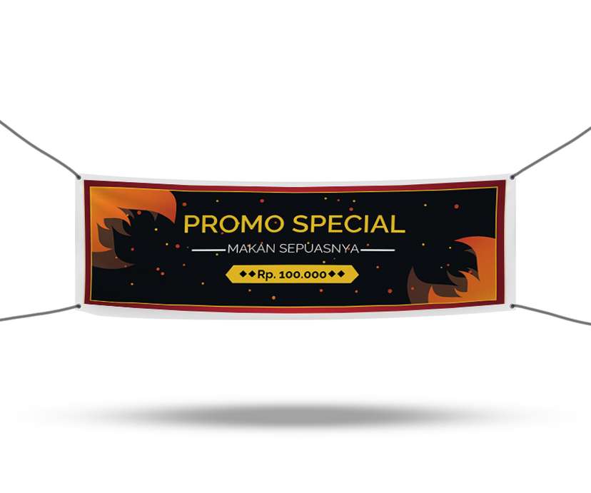 Spanduk Promo Special Makan Sepuasnya - Image 1