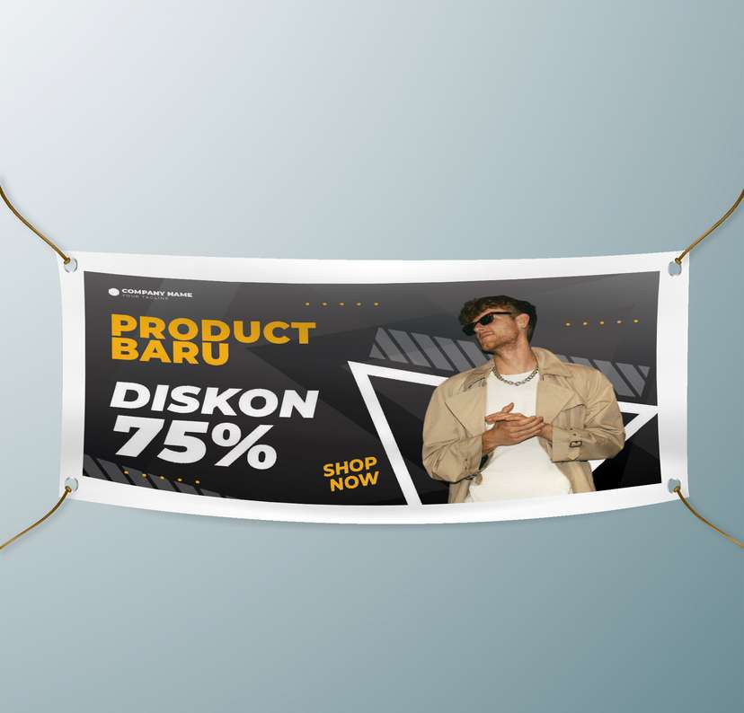Spanduk Product Baru Diskon 75% - Image 1